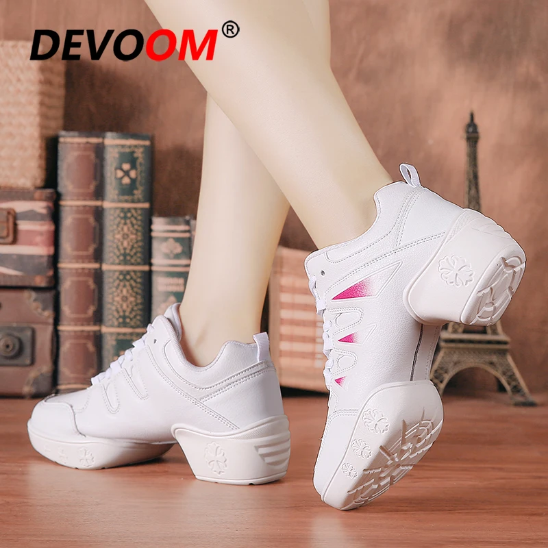 2019 Spring New Arrival Jazz Shoes Seasons Ladies for The Dance Female Aerobic Dancing Women White Sneakers E 40 | Спорт и