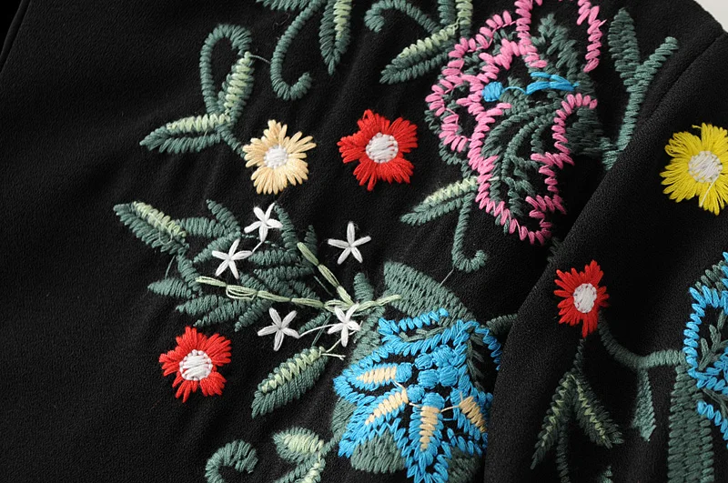 2017 Весной и Осенью Новое Прибытие Женщины Моды Оборками Flare Рукавом Dress женский