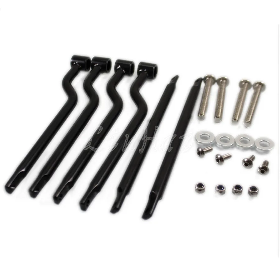 Новый черный кронштейн для крепления на седло сумки Harley Kawasaki Honda Yamaha Suzuki|Кожаные и