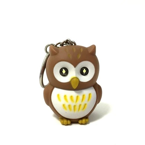 Owl MINGRAY креативный брелок Светильник в форме животного кряки утка Зебра подарок на день рождения девочка мальчик любовник - Испускаемый цвет: Owl