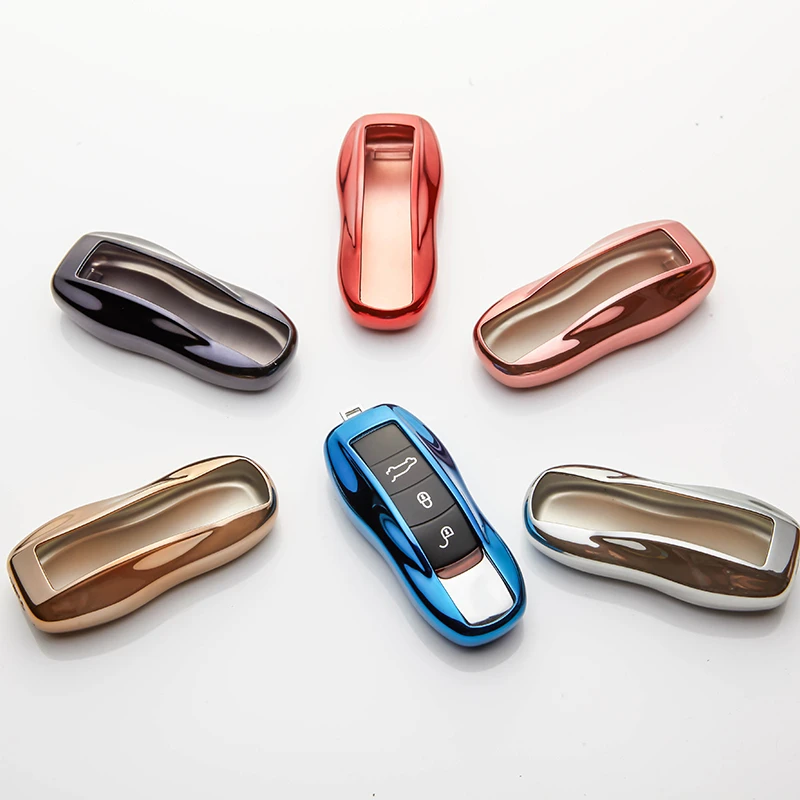 KUKAKEY TPU чехол для автомобильного ключа Porsche Panamera Carman Macann Bobst Cayenne 911 970 981 991 92A 2017