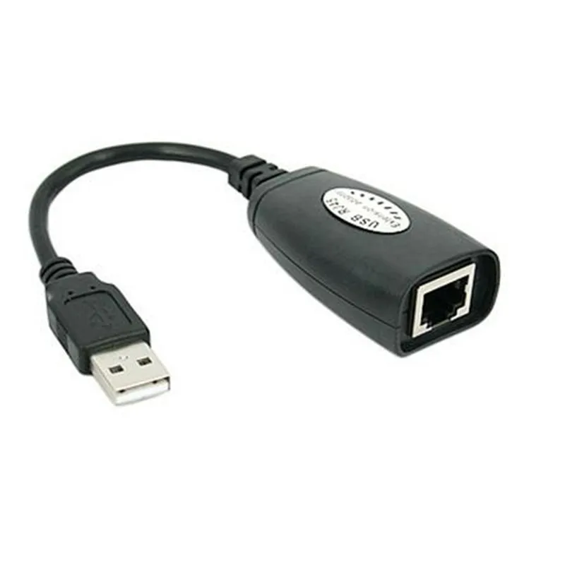 Удлинительный адаптер LBSC 150 футов USB 2 0 к RJ45 Lan удлинитель кабеля Cat5/Cat5e/Cat6 цвет