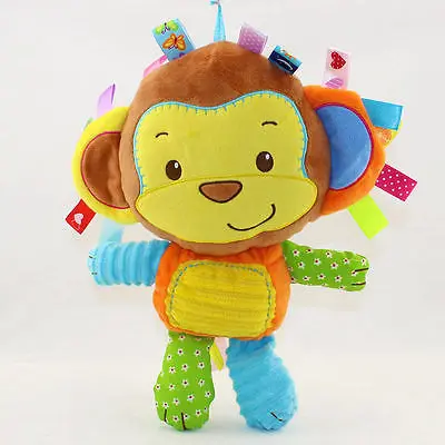 2016 детская погремушка игрушки в виде животных колокольчики плюшевая игрушка