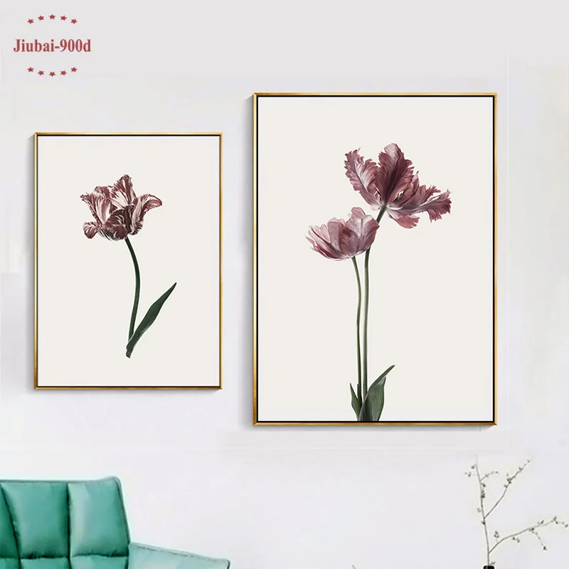 Плакаты и печати на холсте 900D, картины настенного искусства, картинки северных цветов, украшение NOR055.