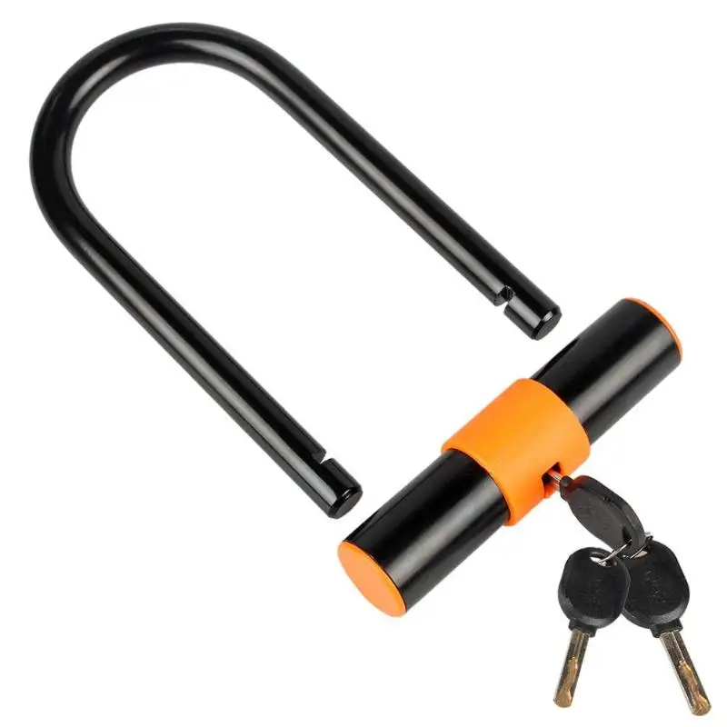 U-shape Lock Безопасность велосипеда U замок стальной MTB дорожный велосипед велосипедный кабель замок Противоугонный Сверхмощный Замок Набор Велоспорт u-замок с кабелем - Цвет: U-shape Lock
