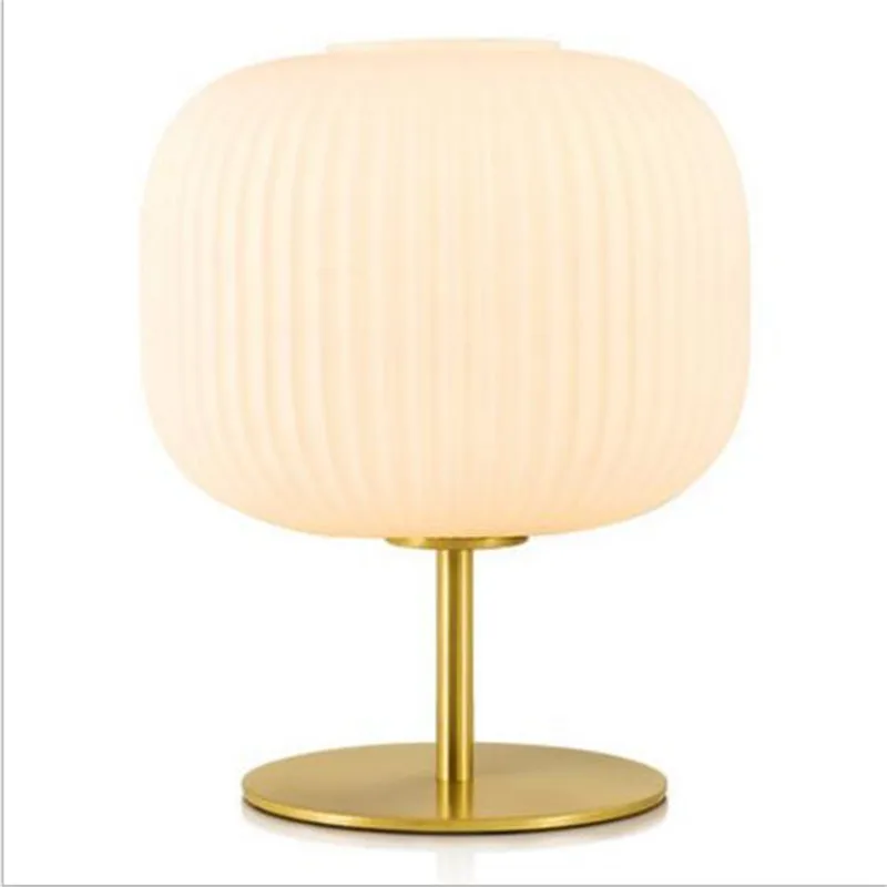 Современная простая Скандинавская стеклянная железная Светодиодная настольная