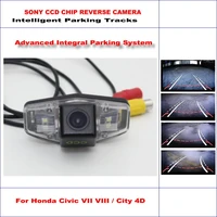 car rear camera for honda civic vii viii city 4d 2003 2009 backup ntsc rca aux hd sony ccd intelligent parking tracks cam