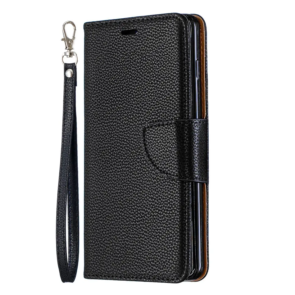 Black Роскошный чехол для samsung Galaxy A10 A20 A30 A40 A50 A70 M10 M20 M30 S10E S10 S9 A6 J4 J6 плюс A7 чехол-портмоне в стиле ретро с откидной крышкой P07Z - Цвет: Black