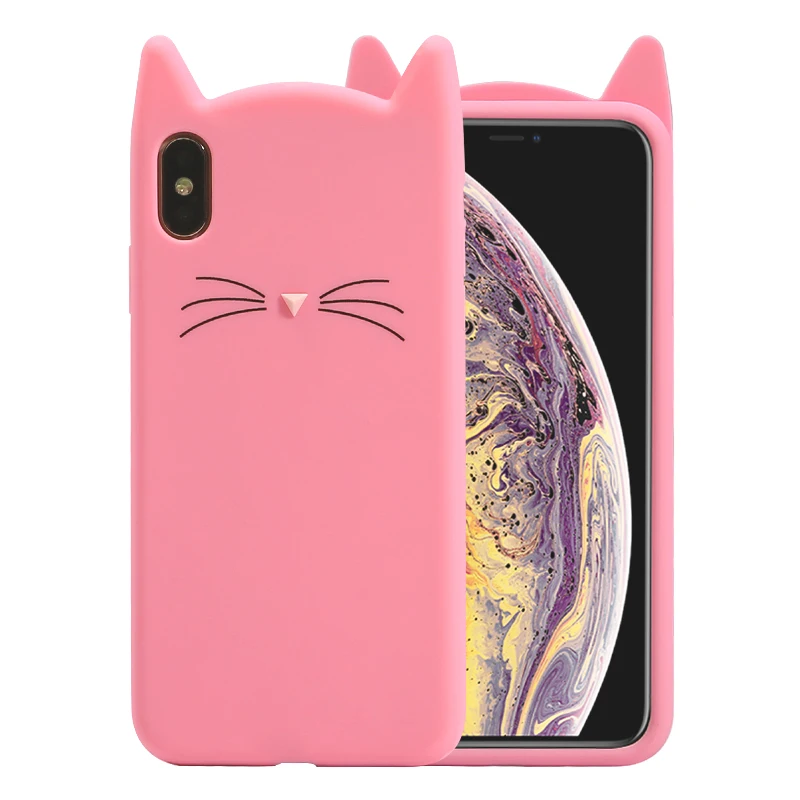 Милый чехол с котом Тоторо для iPhone XS MAX XR X 10 iPhone 6S 6 s iPhone 7 8 6Plus 7Plus 8Plus iPhone 5S 5SE чехол для сотового телефона
