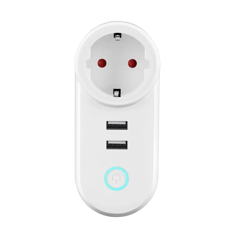 удлинитель розетки Wi Fi Smart Plug с двумя портами usb Синхронизация розетка