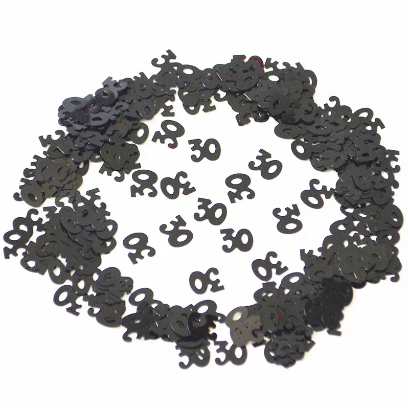 1 упаковка возраст 30th с днем рождения конфетти украшение для вечеринки стол