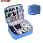Сумка для цифрового кабеля RUPUTIN, Портативная сумка для гаджетов, зарядное устройство для шнура, органайзер гарнитуры, чехол для электронного привода, аксессуары для путешествий