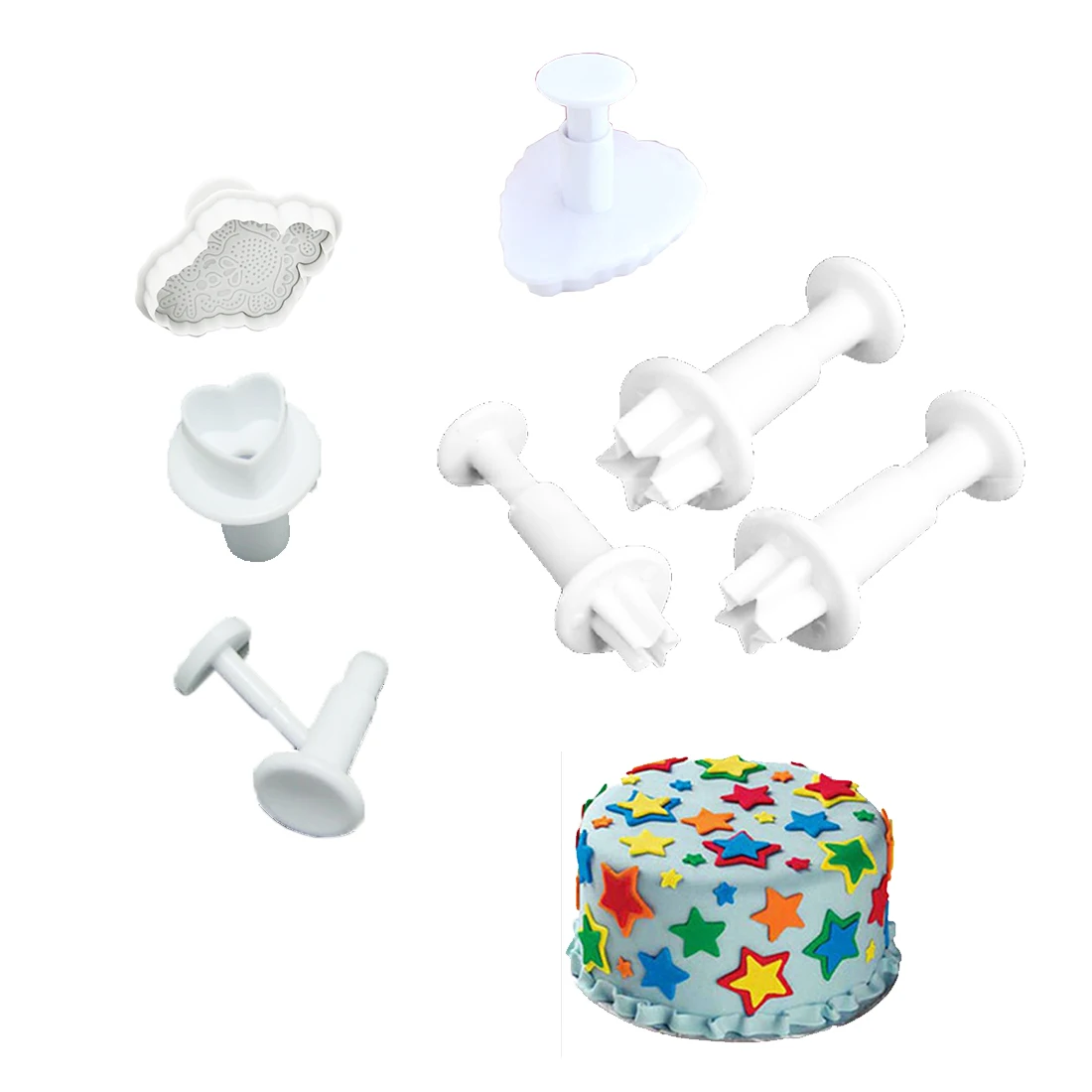 Большая распродажа 4 формы сердце звезда ромбовидная форма Рождественский