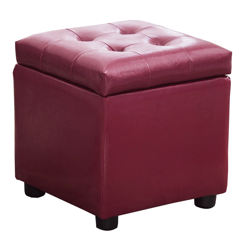 Домашний табурет для дивана из цельного дерева многофункциональный хранения