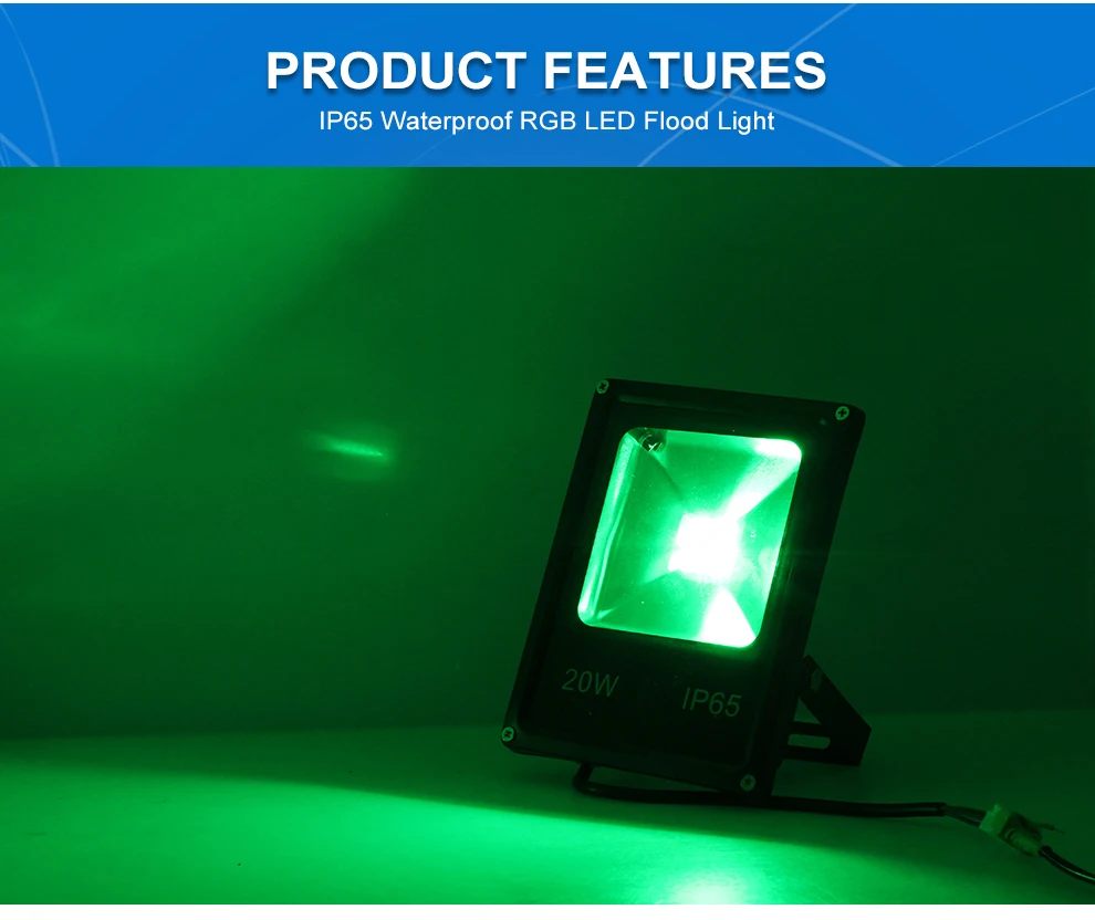 RGB Светодиодный прожектор AC220V 10 Вт 20 Вт 30 Вт 50 Вт RGB Светодиодный прожектор с 24-клавишным ИК-пультом IP65 водонепроницаемое наружное ландшафтное освещение