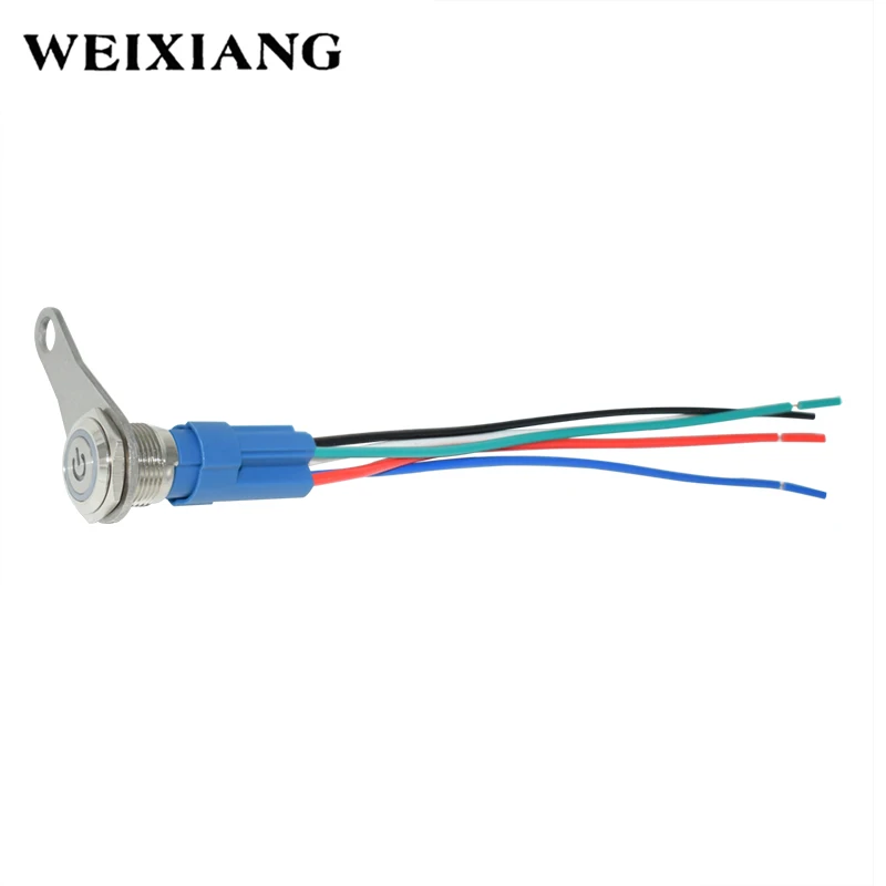 Кнопка переключателя из алюминиевого сплава для мотоцикла с проводным жгутом