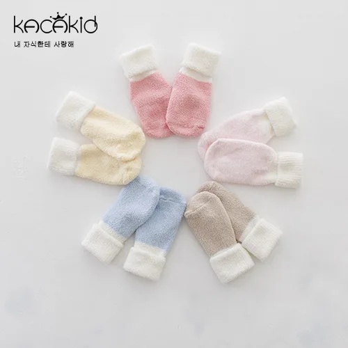

Kacakid Cotton Solid Fall Winter Little Boys Girls Children Socks Kids Cute Leg Warmers Anti-slip Socks 0-4T