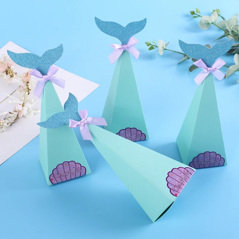 Коробка для Конфета &quotРусалка&quot 10 шт. маленькая Русалка товары вечеринок тема