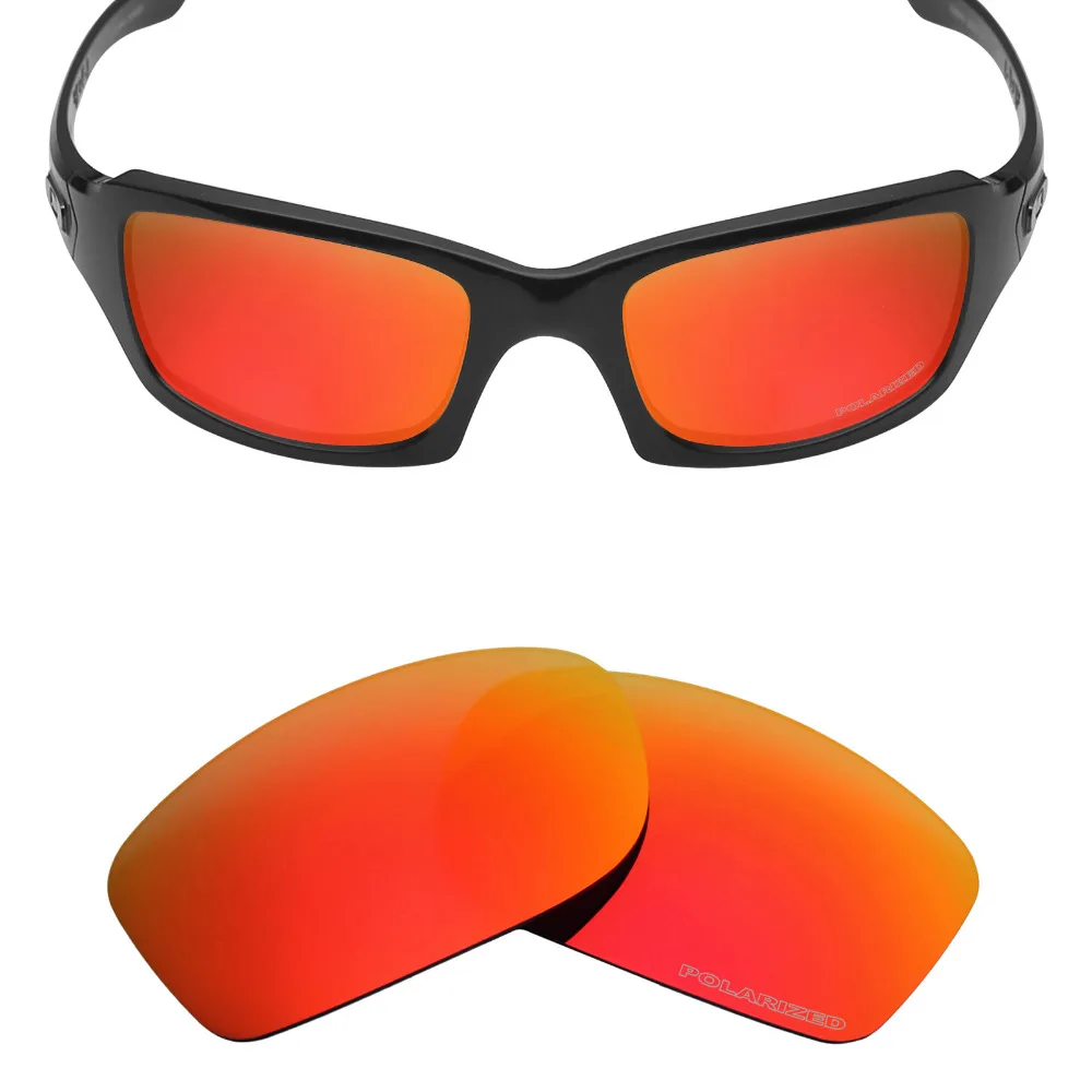 

Mryok+ POLARIZED Resist SeaWater Replacement Lenses for Oakley Fives Squared Sunglasses Fire Red