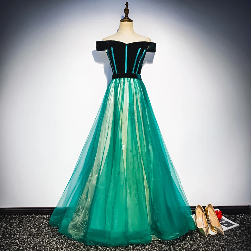 JANCEMBER 2019 новейшее легкое элитное вечернее платье лодка с плеча короткий рукав