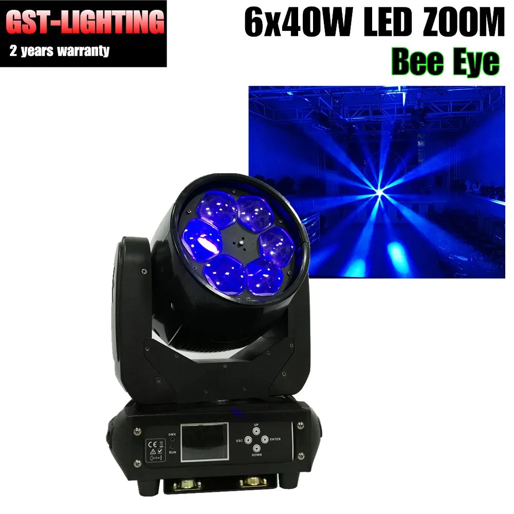 2 шт./лот Bee Eyes Beam 6*40 Вт RGBW 4в1 LED moving head Light для сценического ночного клуба|Эффект