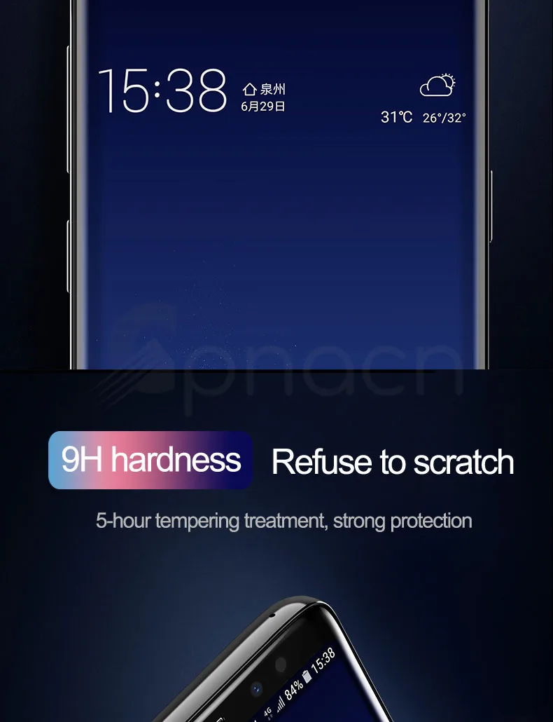 10D полное покрытие экрана протектор Закаленное стекло на samsung Galaxy S8 S9 Plus S7 Edge стекло Note 8 9 A6 A8 Plus стеклянная пленка