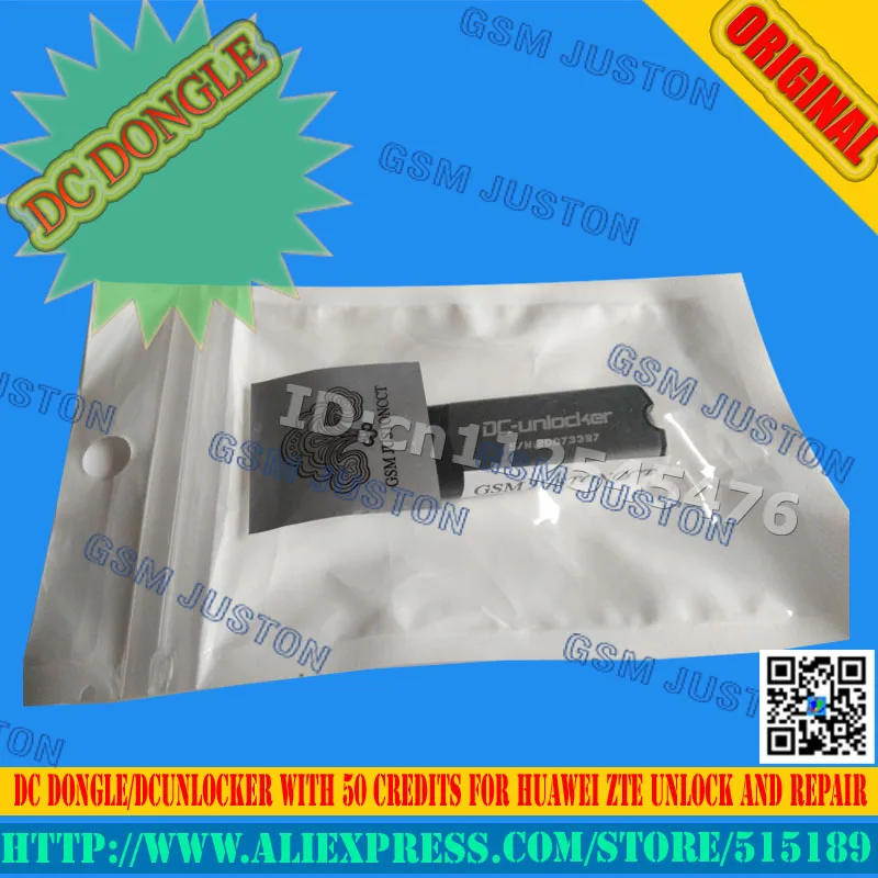

gsmjustoncct DC Unlocker Dcunlocker with 50 Credits for Huawei ZTE Unlock and repair free shipping