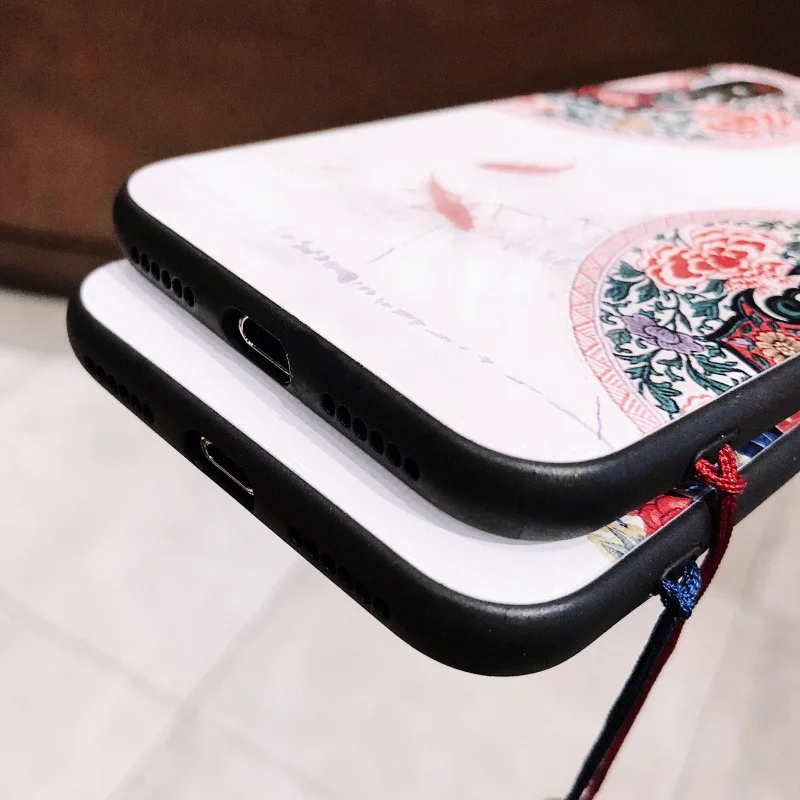 Для iPhone XS 10 S Max Xr 8 7 6 6s Plus чехол с цветочным узором закаленное стекло для Apple X R + Funda |
