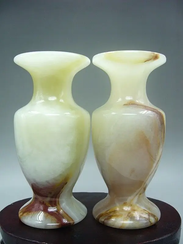 Bir 001596 декоративная коллекция чистый нефрит вырезанный вручную ваза|vases candle|vase