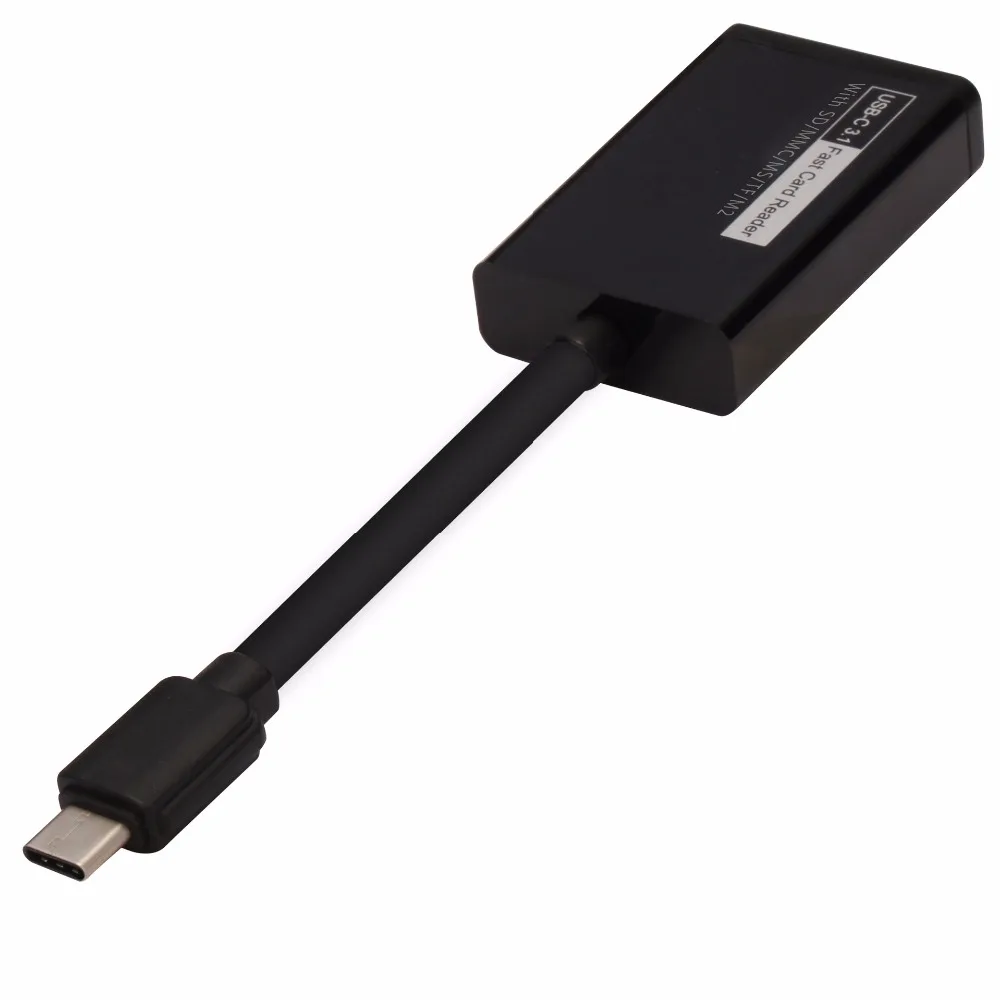 Superspeed USB 3 0 Стандартный (5 Гбит/с) Type C OTG кардридер с двумя слотами для карт памяти