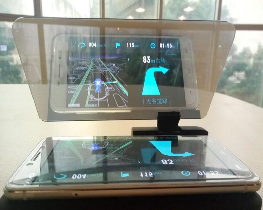 

Universal H6 Car HUD Holder Head Up Display Adjustable GPS Navigator Smarter Mobile Phone with Reflection Film Car Mount Stand