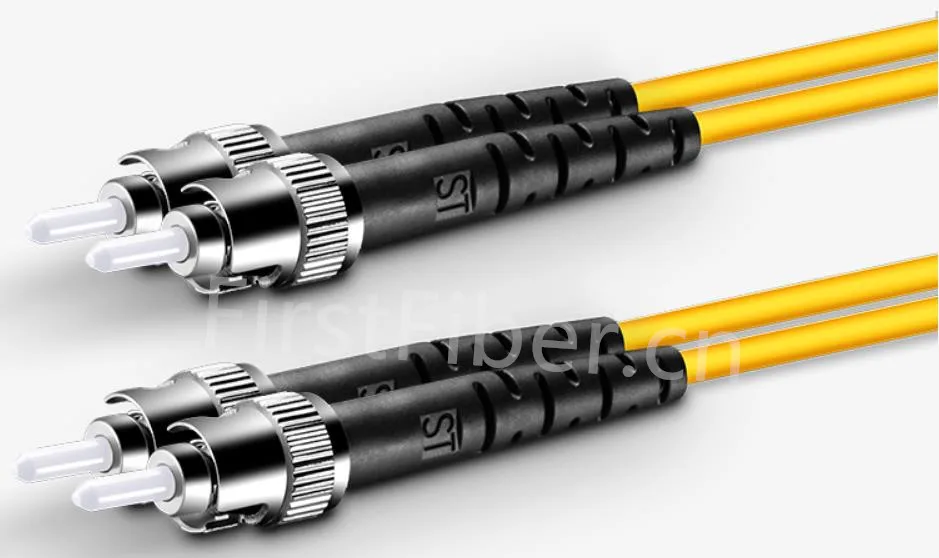 FirstFiber 10 м ST UPC к G657A 2-жильный дуплексный волоконный соединительный кабель