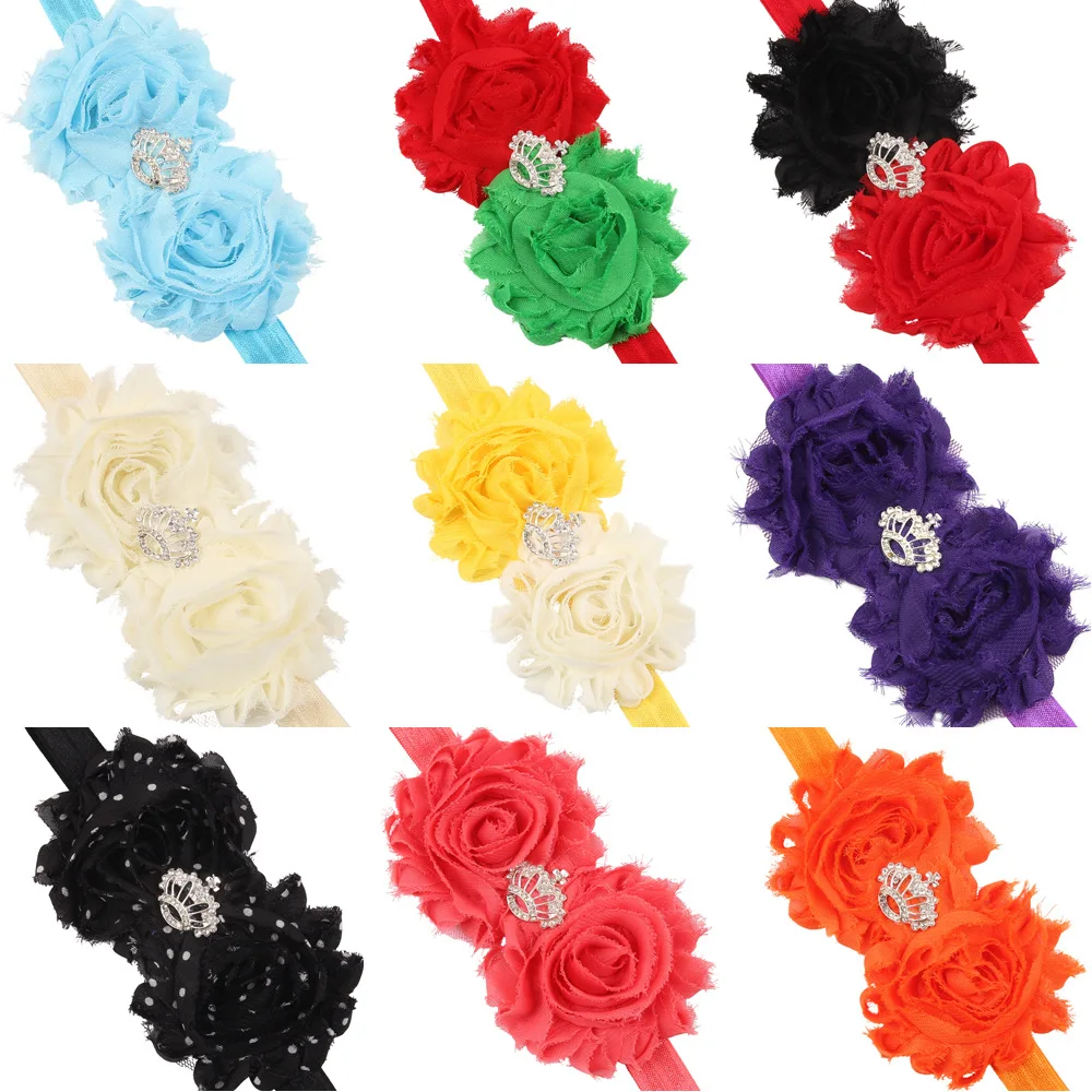 1 Piece MAYA STEPAN Children Girls Fashion Crown Diamond Flower Hair Head Band Baby Newborn Rope Headband Headwear Headwrap | Детская