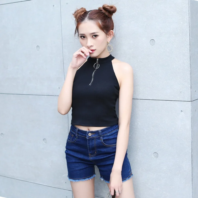 Женский короткий топ с открытыми плечами|Топы| |