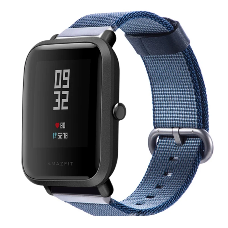 Спортивный нейлоновый ремешок YUEDAER для Xiaomi Amazfit Bip Correa, аксессуары для умных часов, браслет 20 мм, ремешки для Amazfit Bip Band