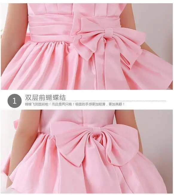 Бесплатная доставка розовое платье для младенцев новинка 2017 года дизайнерское