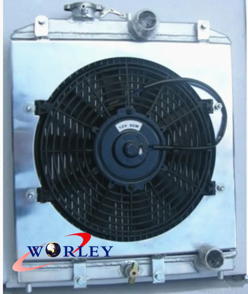 

28mm pipe Aluminum Radiator &shroud&Fan For Civic EK EG D15 D16 B16 B18 28MM Radiator +shroud&Fan 92-00 For Honda