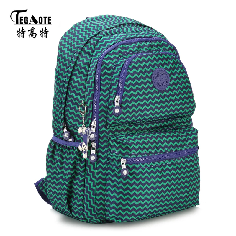 TEGAOTE легкий нейлоновый водонепроницаемый рюкзак для девочек-подростков Mochila