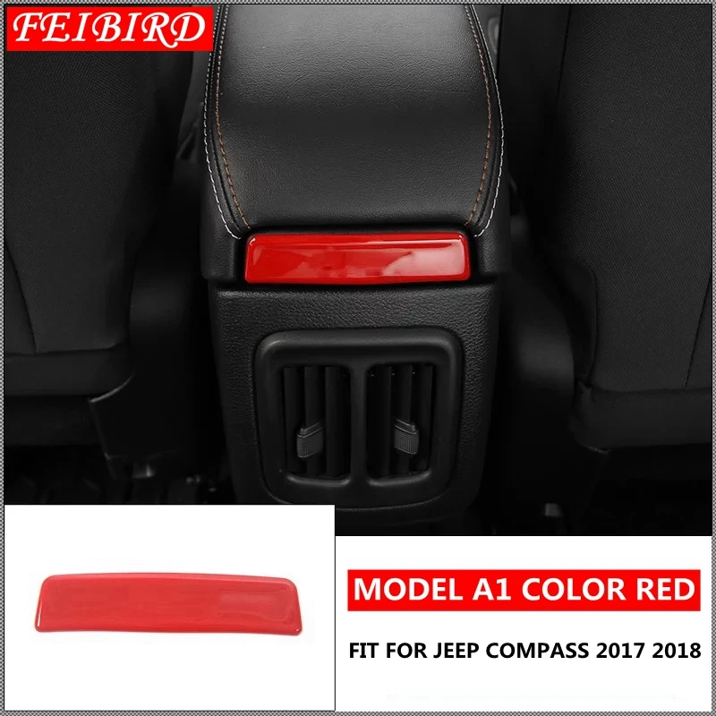 Аксессуары для Jeep Compass 2017 2018 Украшение коробки подлокотника задний кондиционер