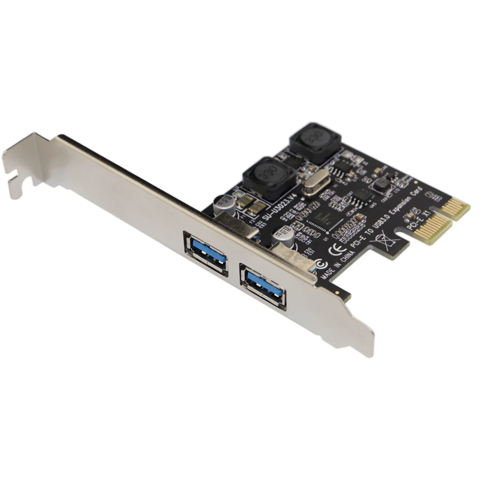 Супербыстрая Плата расширения PCI E 1X с 2 портами USB 3 0 5 Гбит/с Express самопитающаяся