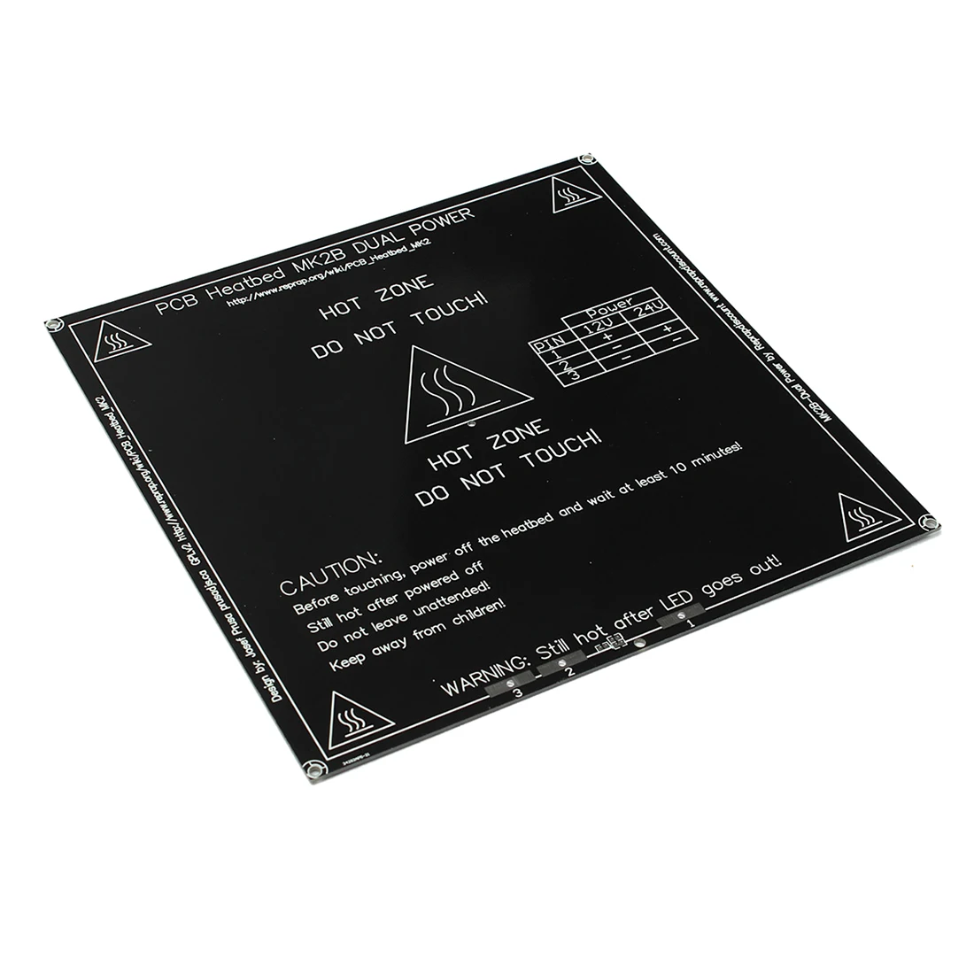 3D принтер Heatbed MK2B двойная мощная печатная плата с горячей пластиной для Prusa & Mendel