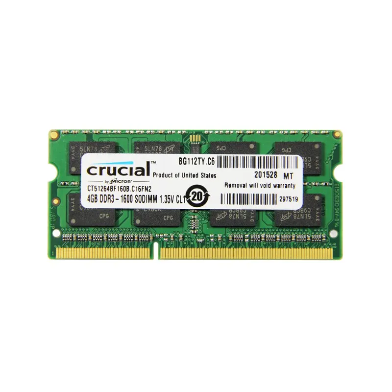 Абсолютно новая оперативная память для ноутбука DDR3L 1600 МГц 1 35 в 4 ГБ 8 Sodimm Memoria