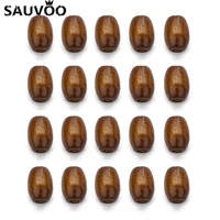 sauvoo 500pc natural wooden beads brown barrel shape spacer beads no harm beads for diy kid necklace jewelrys makings 6x8mm