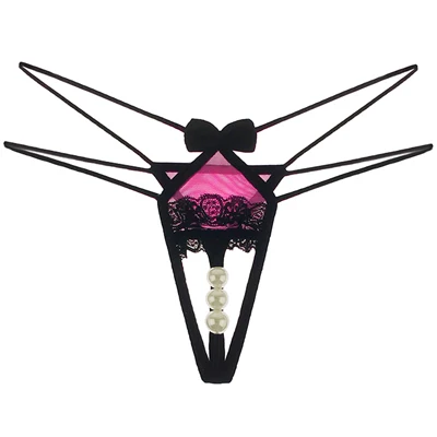 hot pink 2214 L'bellagiovanna, сексуальные трусики, женские стринги и стринги, женское нижнее белье, белье с бусинами, для молодых девушек, ropa interior femenina 2214 - Цвет: hot pink 2214