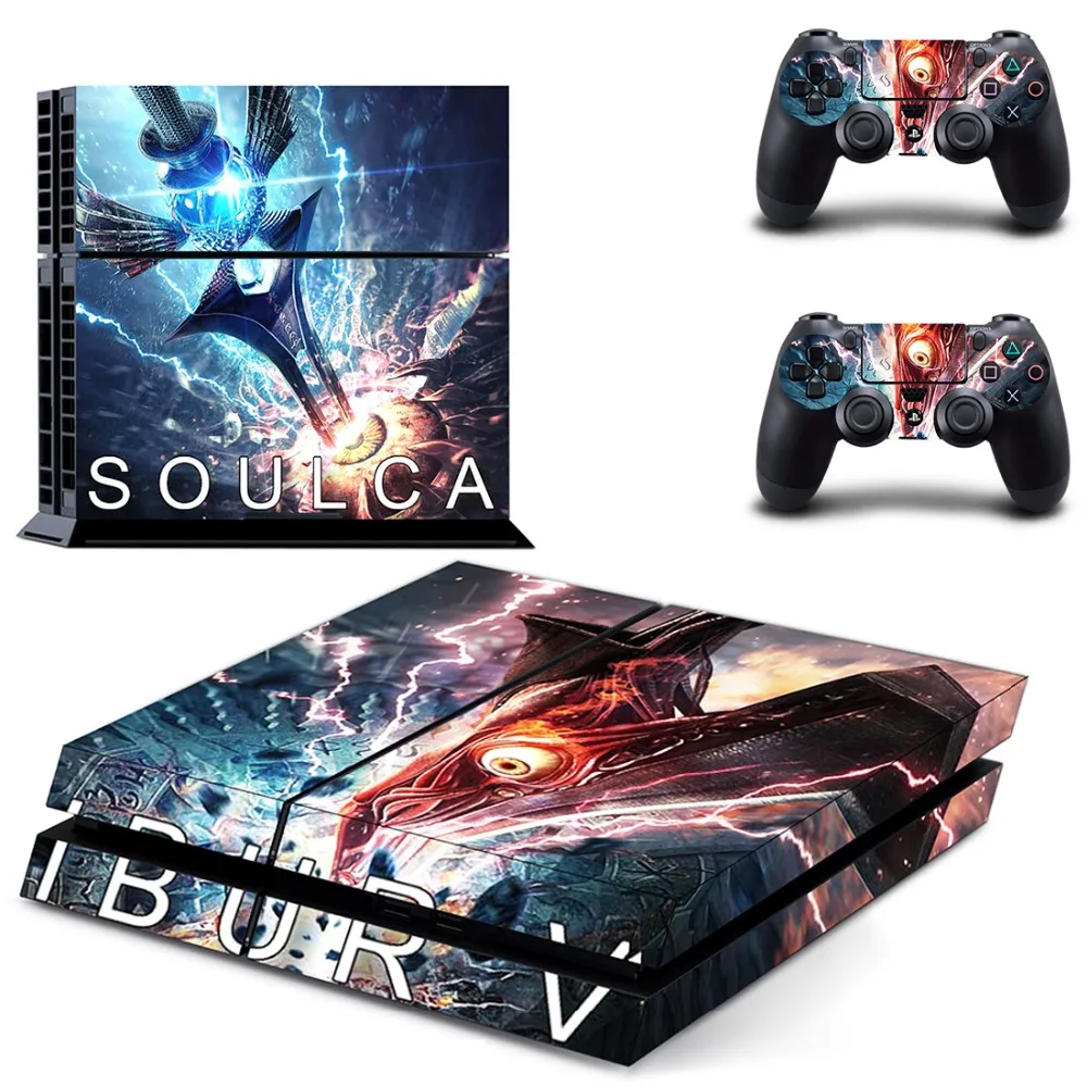 Наклейка на кожу PS4 Soul Calibur VI Виниловая наклейка для консоли Playstation 4 и 2