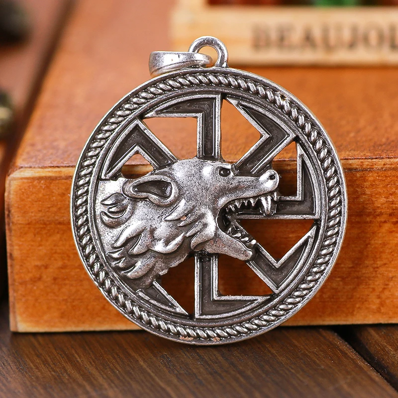 1 шт. славянский амулет Wolf Totem подвеска Коловрат Charm Vintage Amulets талисманы