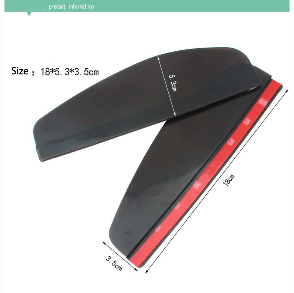 Автомобильные аксессуары, зеркало заднего вида, дождевик, универсальный, гибкий, ПВХ, непромокаемые Лезвия, Автомобильное зеркало заднего вида, брови, дождевик, 2 шт