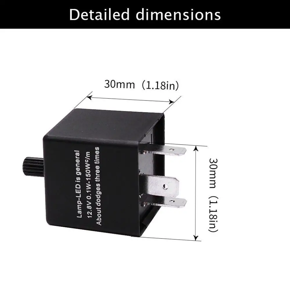 CF14 3 Pin Регулировка 12V светодиодный Flasher реле автомобильный указатель поворота