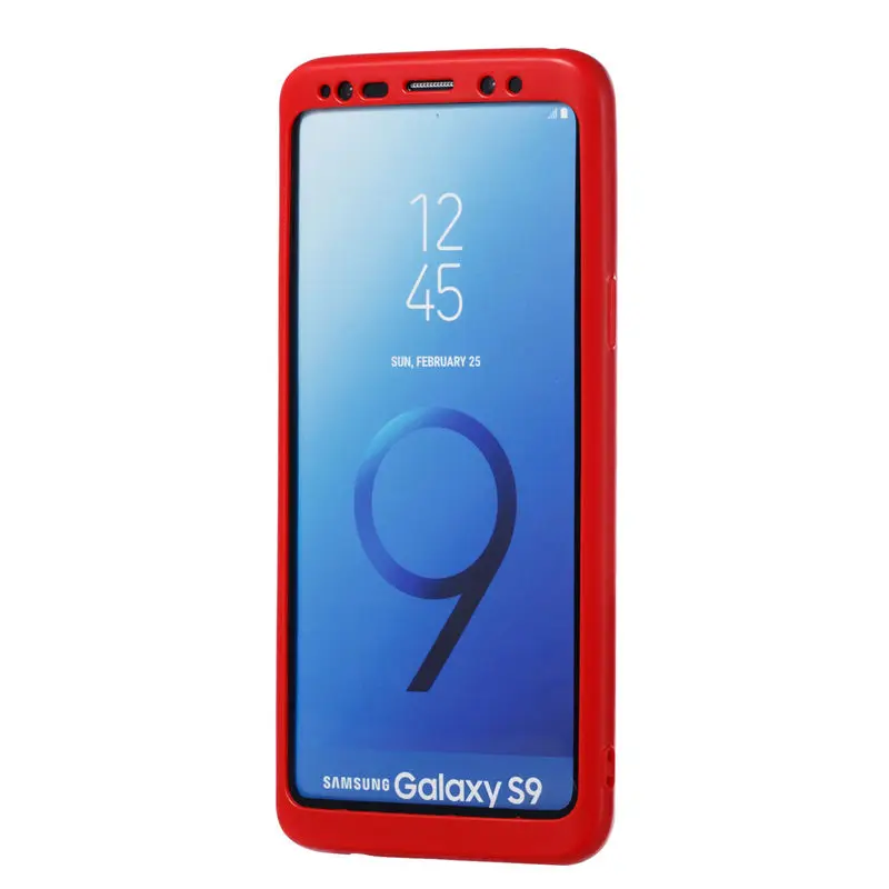 JYERAECOM Роскошные Мягкие TPU 360 Полный Чехол для samsung Galaxy S9 чехол + плюс телефона |
