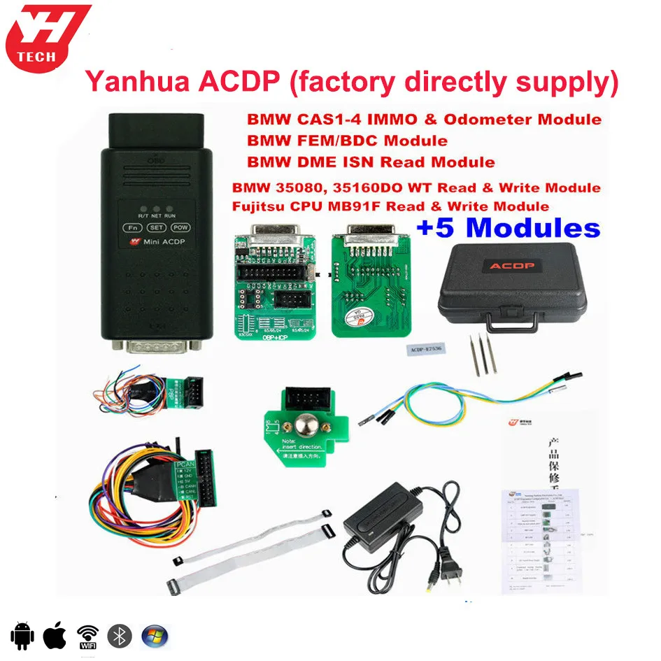 Yanhua ACDP Key Programmer + Module 1 для CAS1 to CAS4 добавление новых ключей или всех потерянных